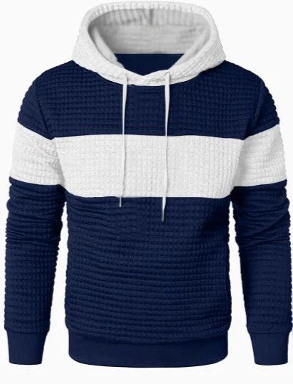 Men's Hooded Long-sleeved Sweater w/ Drawstring