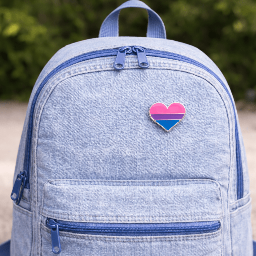Bisexual Flag Heart Pins