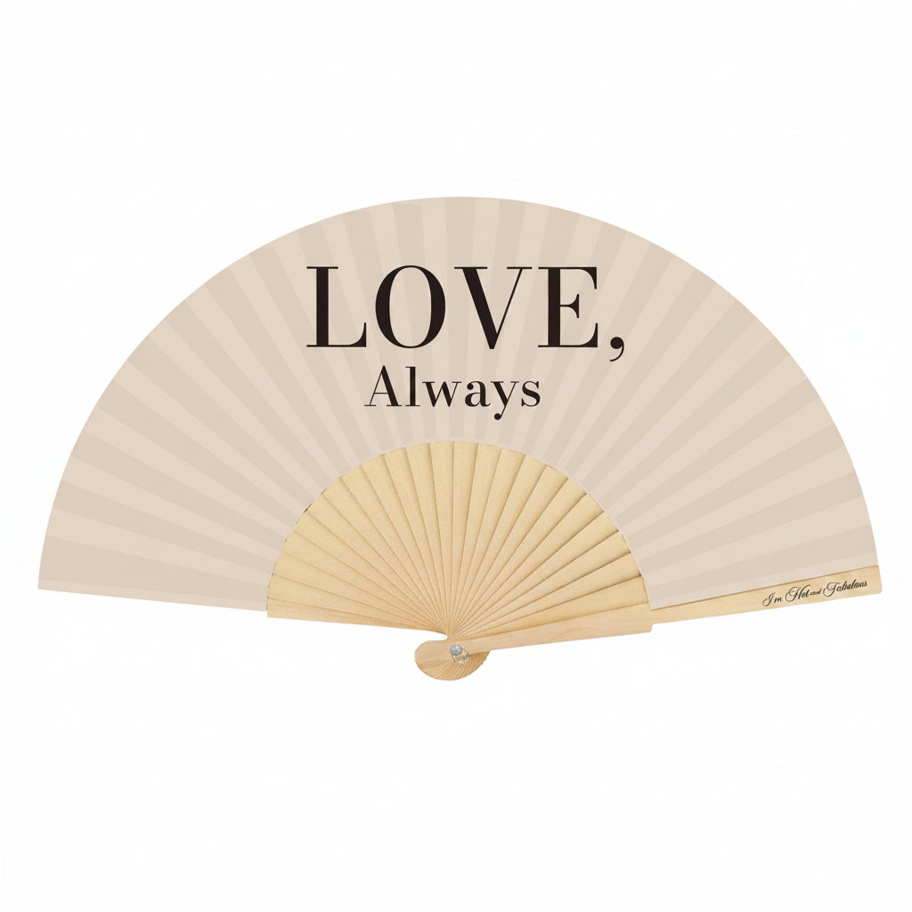 Love, Always Hand Fan