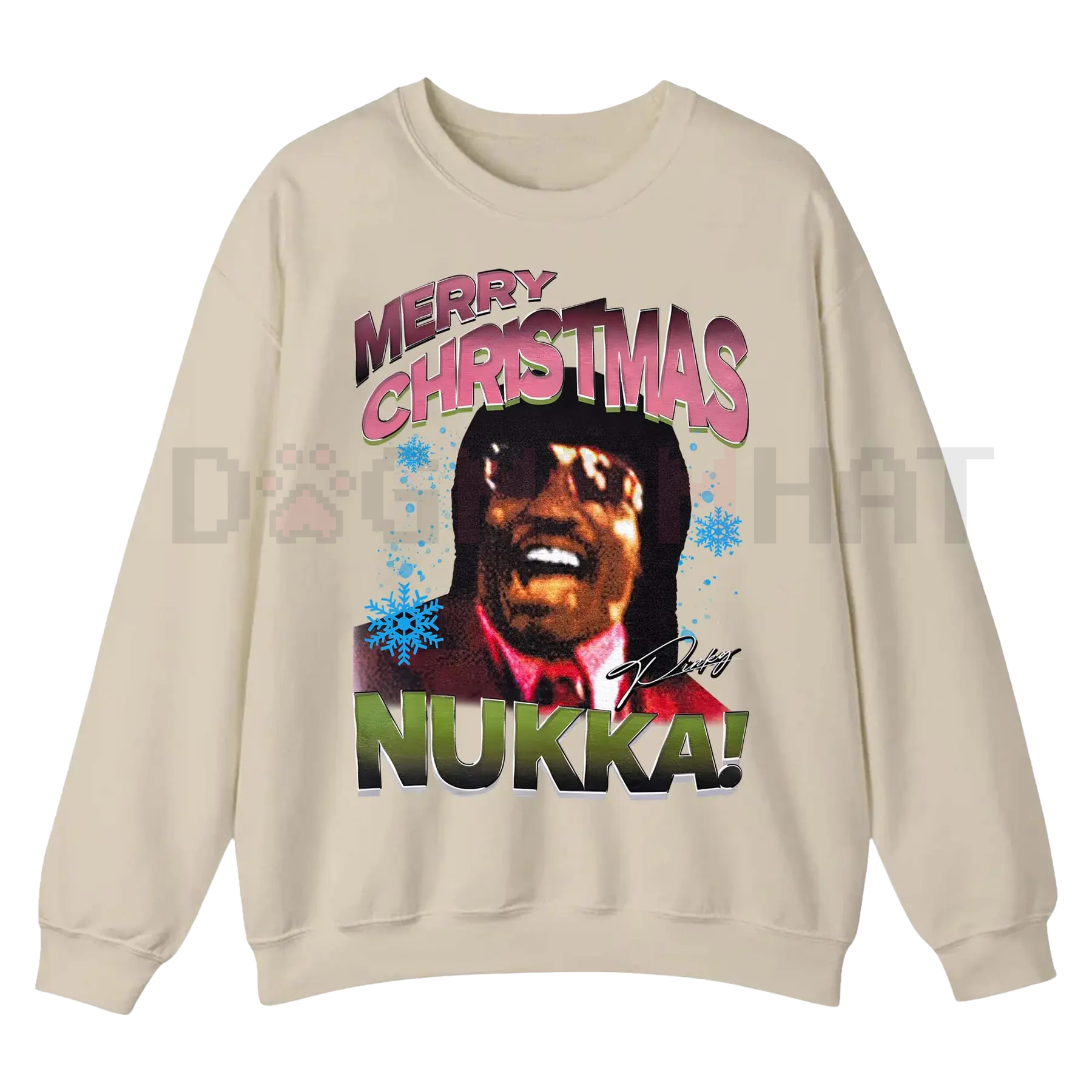 Pinky From Friday Merry Christmas Sweater – Funny Holiday Graphic, Christmas Santa Hat Unisex Sweatshirt