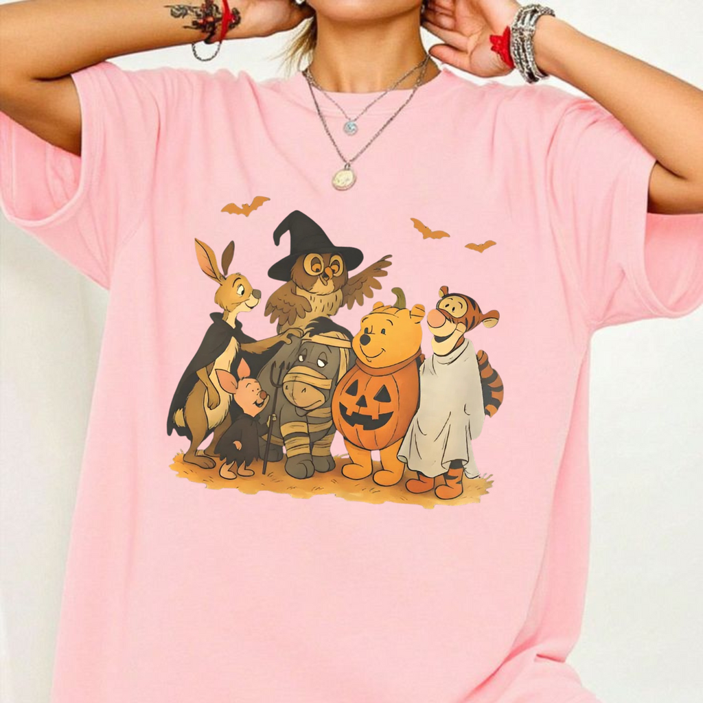 Vintage Halloween Animal Friends T-shirt
