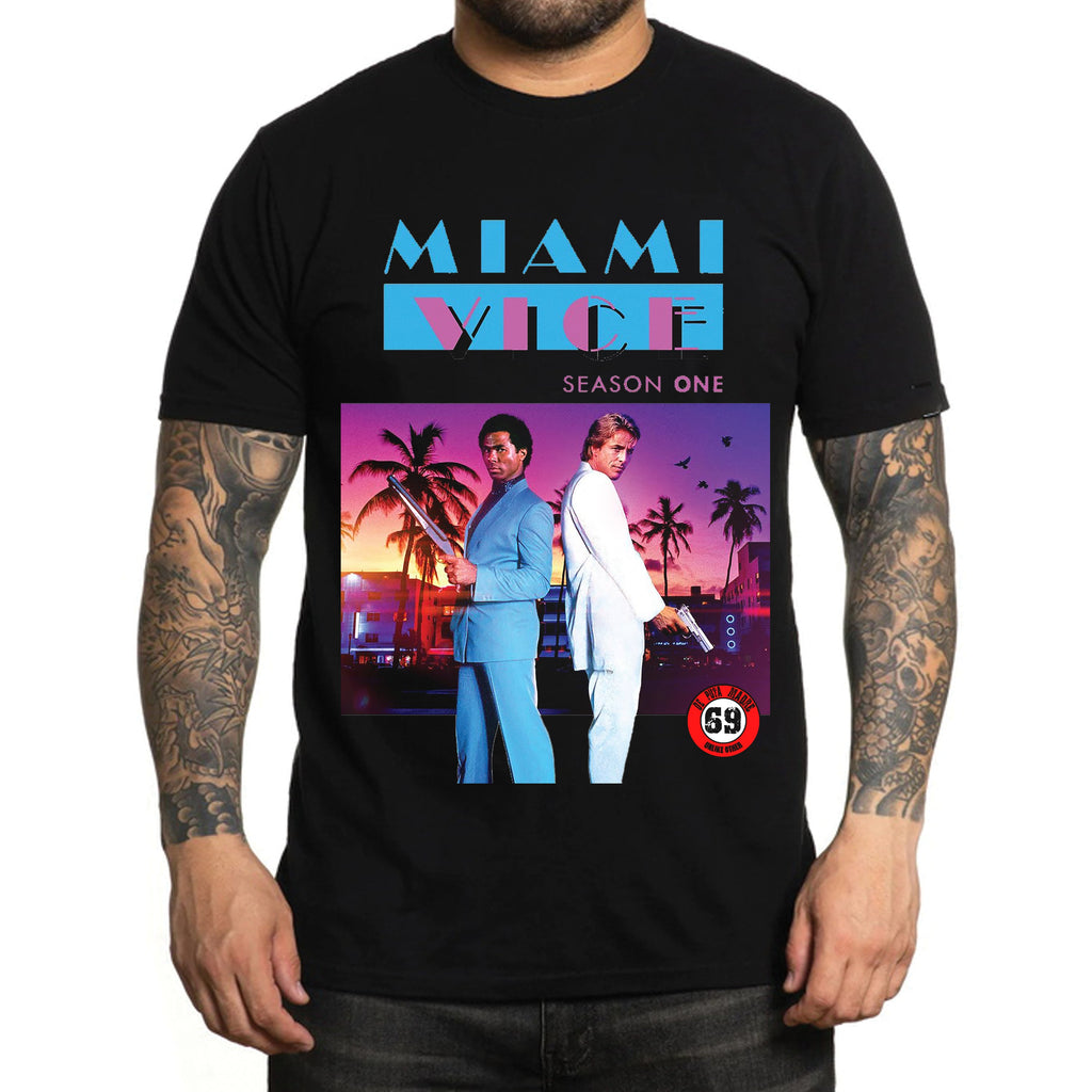MEN'S T-Shirt design Miami Vice Black