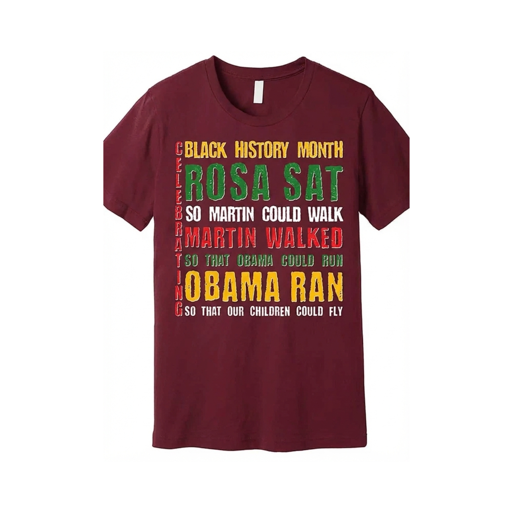 Celebrating Black History Month "Rosa Martin Obama" T-Shirt