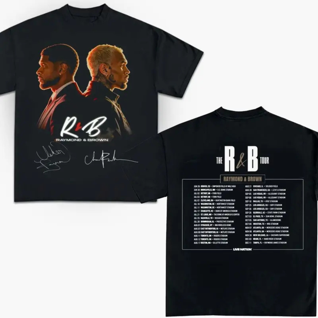 The R&B Tour 2026 – Raymond & Brown Vintage Graphic T-Shirt
