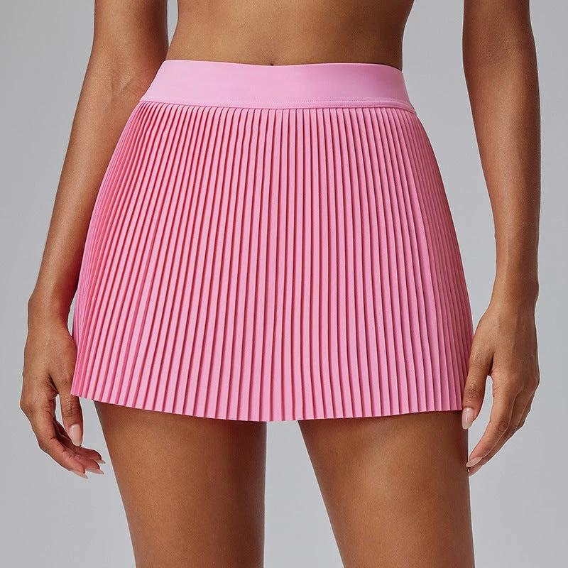 Golf Tennis Slimming High Waist Running Sports Anti-exposure Fitness Skirt