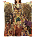 Percy Jackson Stained Glass Throw Blanket