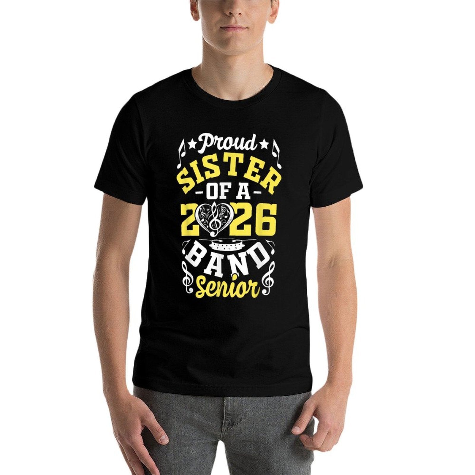 Proud Sister of A Band Senior 2026 Graduation  Polyester Blend T-Shirt