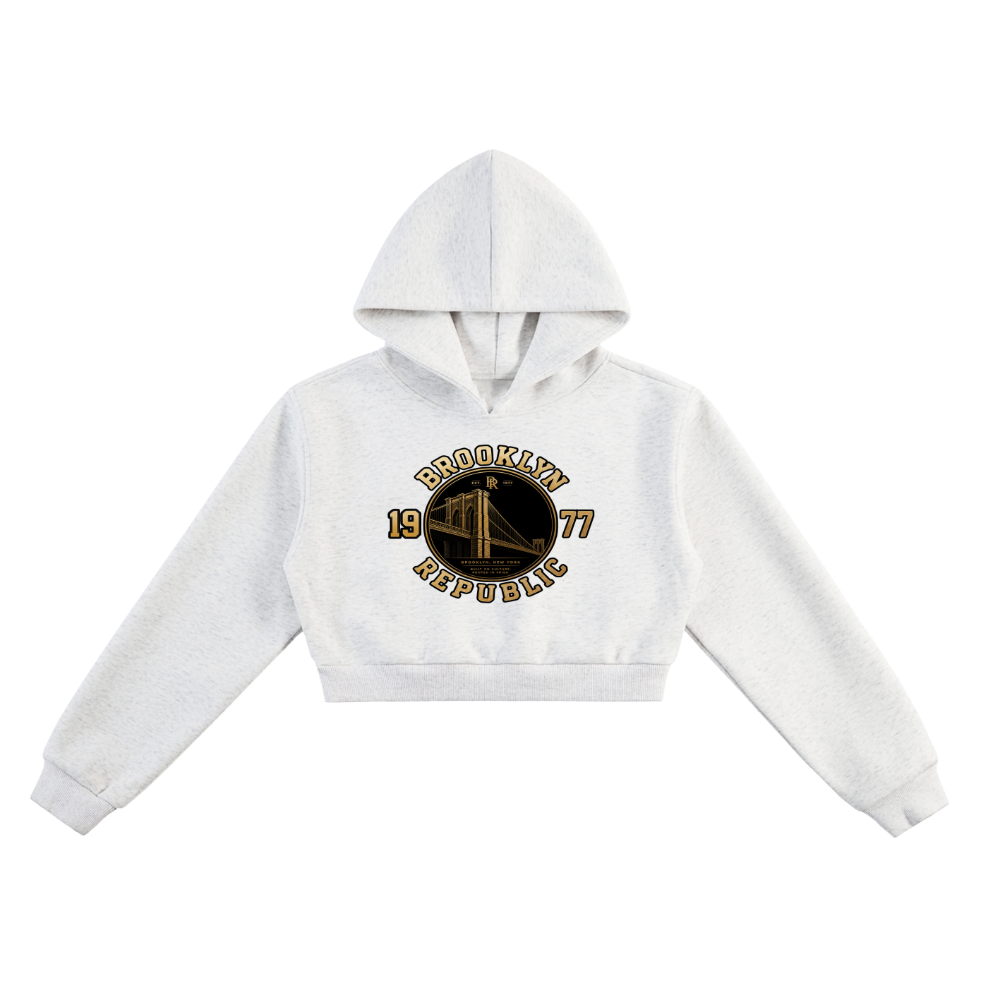 "Brooklyn Republic Essentials" Women’s Cropped Hoodie