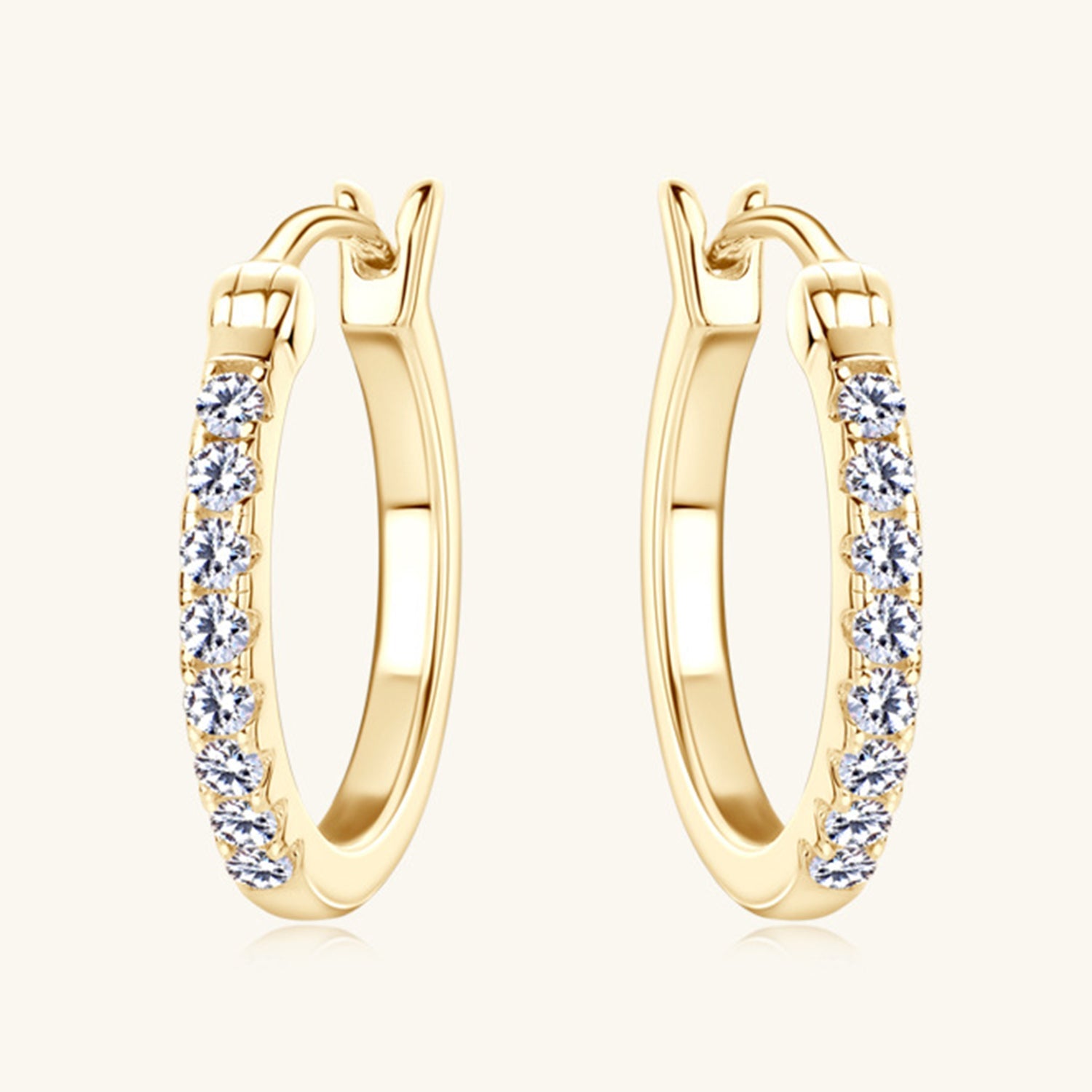Pure Sterling Silver Sparkala™ Huggie Earrings
