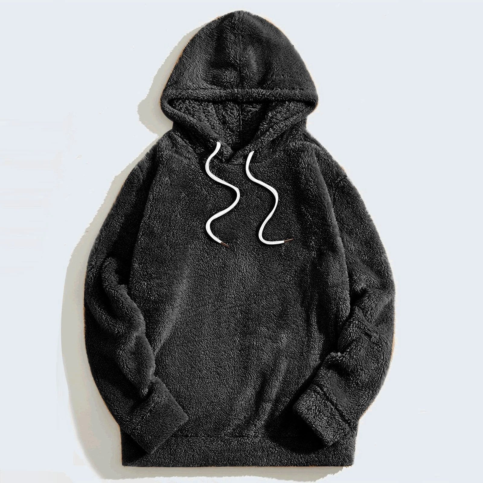 Men's Thick Double-sided Casual Loose Long-sleeved Hooded Sweater