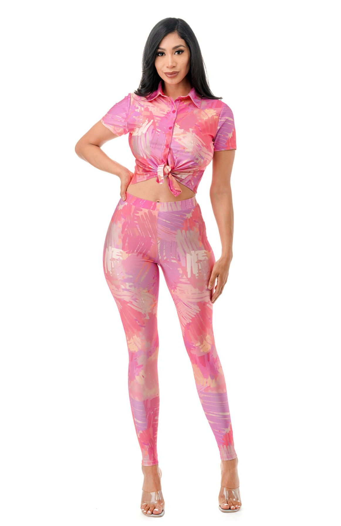 Two Piece Print Legging Set