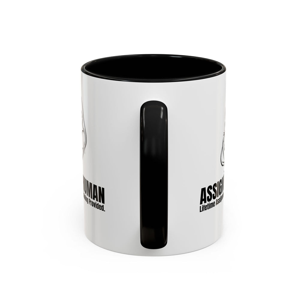 Assigned Human Mug – Lifetime Assignment Cat Coffee Cup