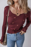 Floral Long Sleeve T Shirt