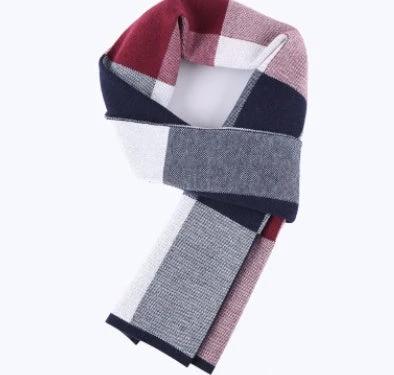 Men's Wool Plaid Scarf