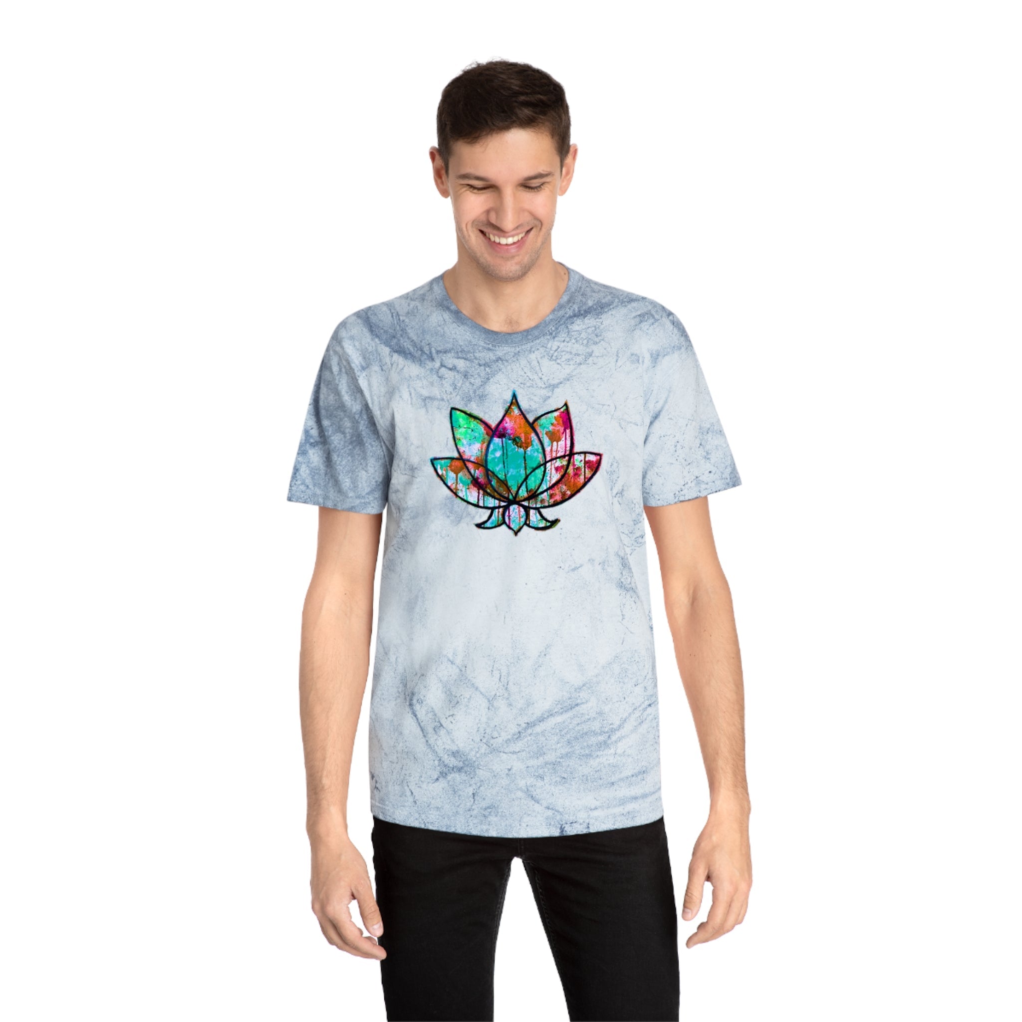 Unisex Lotus Bloom Industrial Dye Premium T-Shirt