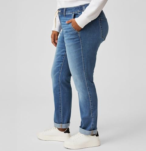 Torrid Women's Plus Size Weekend Boyfriend Mid-Rise Jean