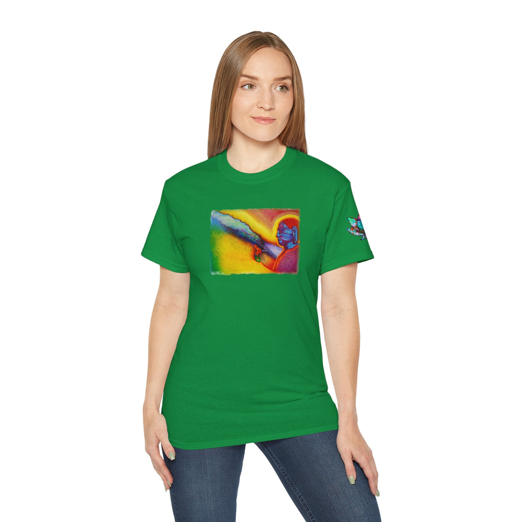 Surf is My Buddha Tablet Print Unisex Ultra Cotton Tee