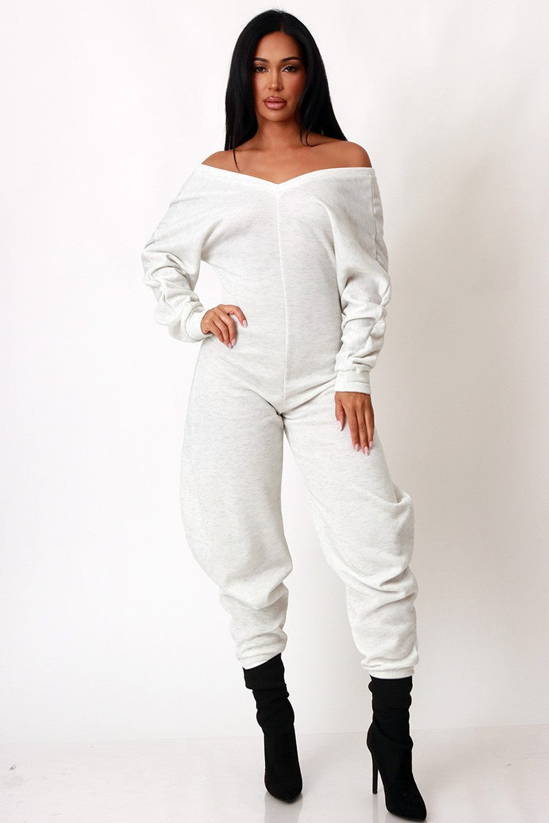 My Comfort Zone Lounge Jumpsuit- Grey