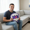 WOW Speech Bubble Pillow — One Word. Unlimited Meaning.