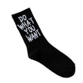 Retro Skateboard "Do What You Want" Tube Socks For Men