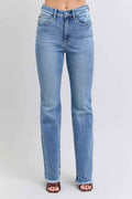 Judy Blue High Rise Bootcut Jeans - Raw Hem