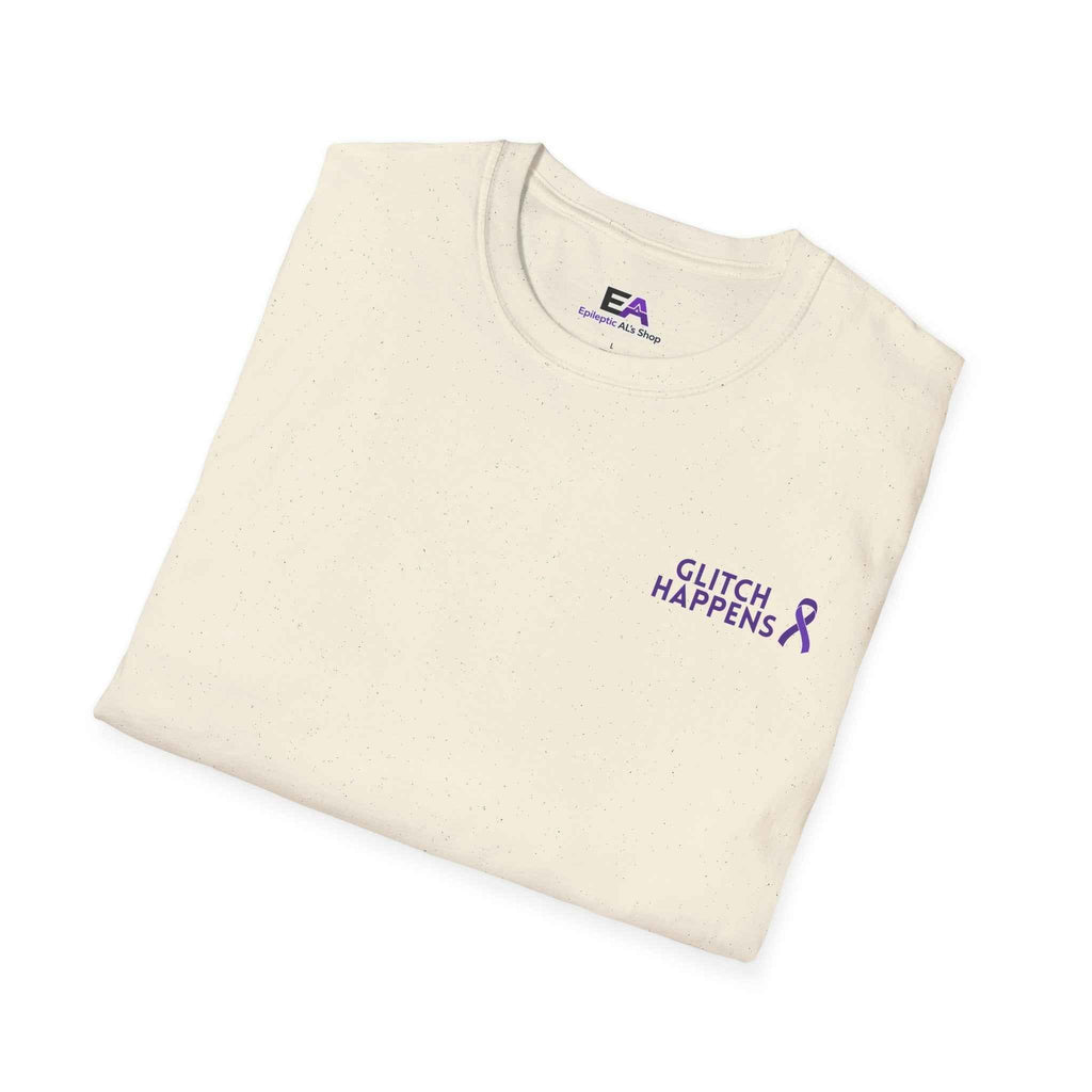 Glitch Happens Tee – Minimalist Seizure First Aid Shirt