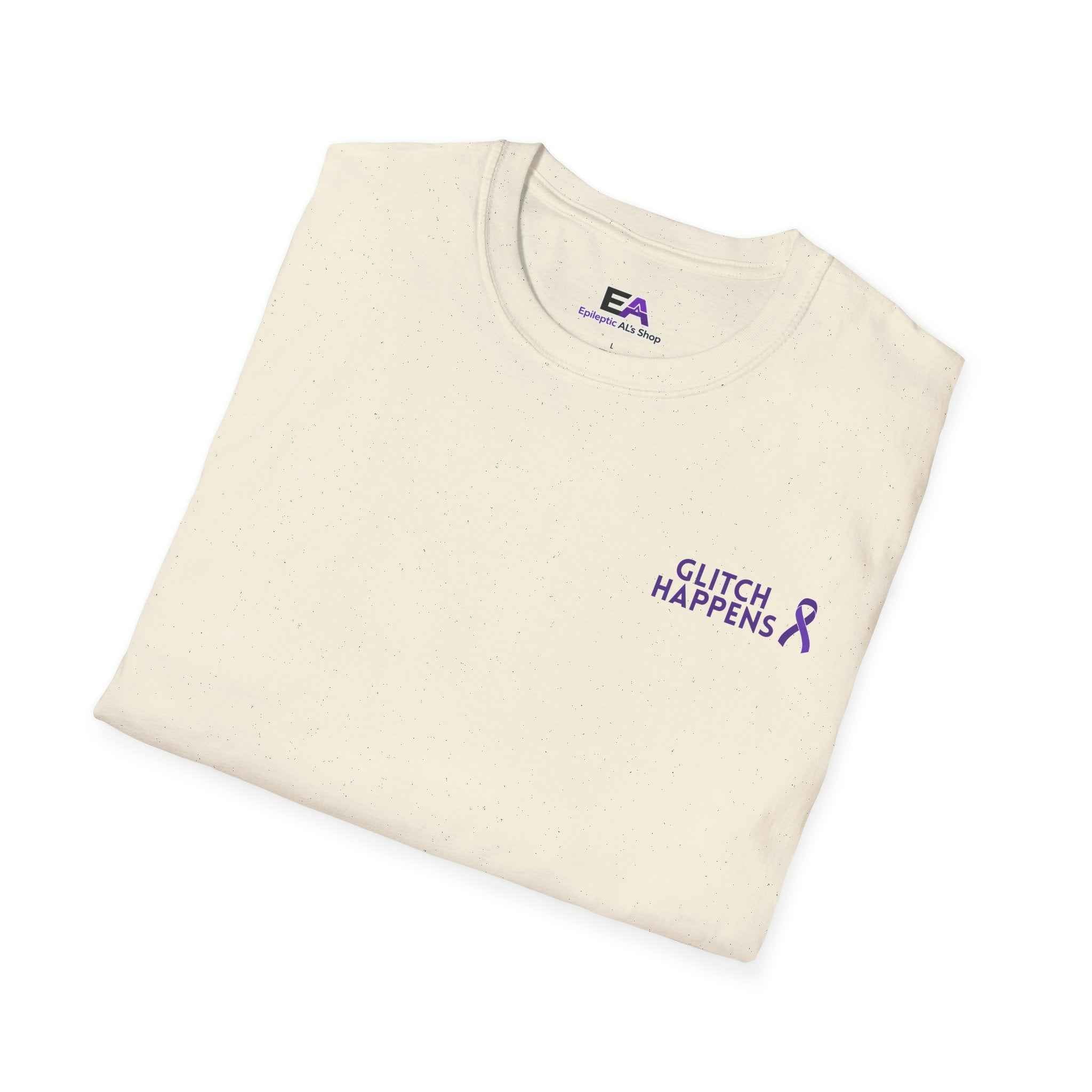 Glitch Happens Tee – Minimalist Seizure First Aid Shirt