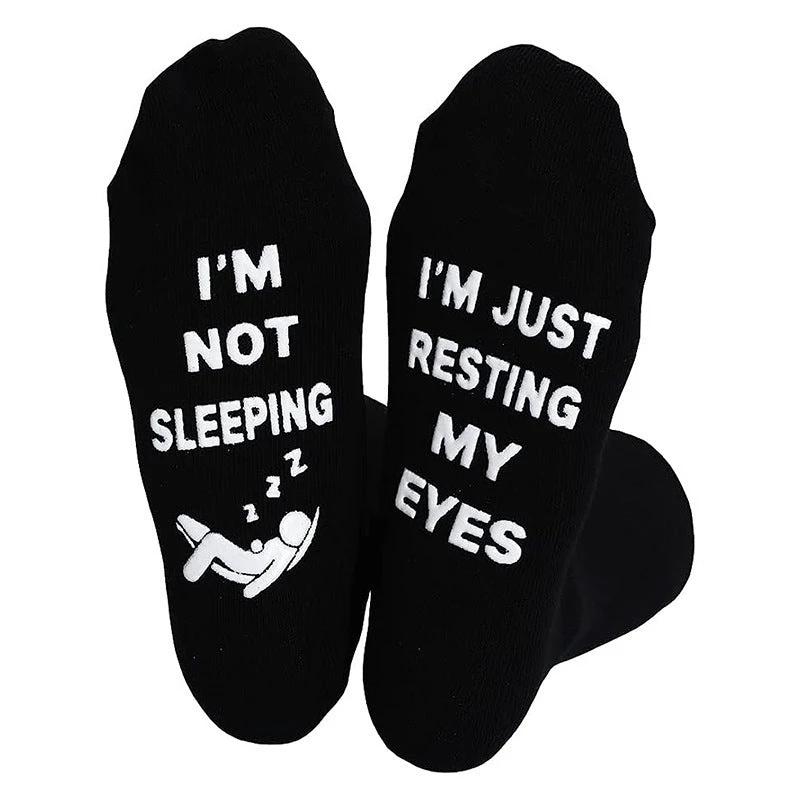 Men's Creative Foot Letter Non-slip Socks