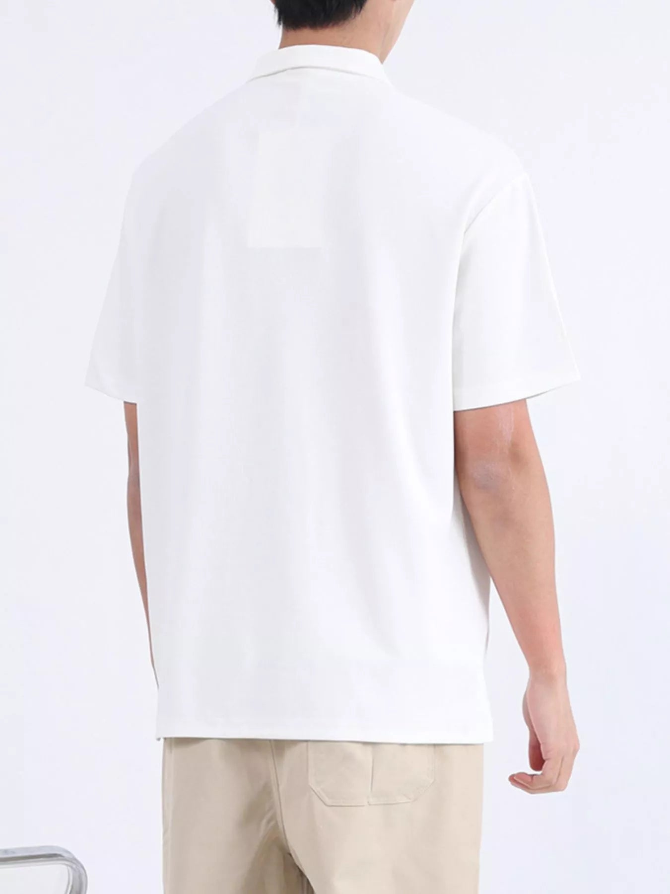 Men's Plus Size Button Detail Short Sleeve Polo