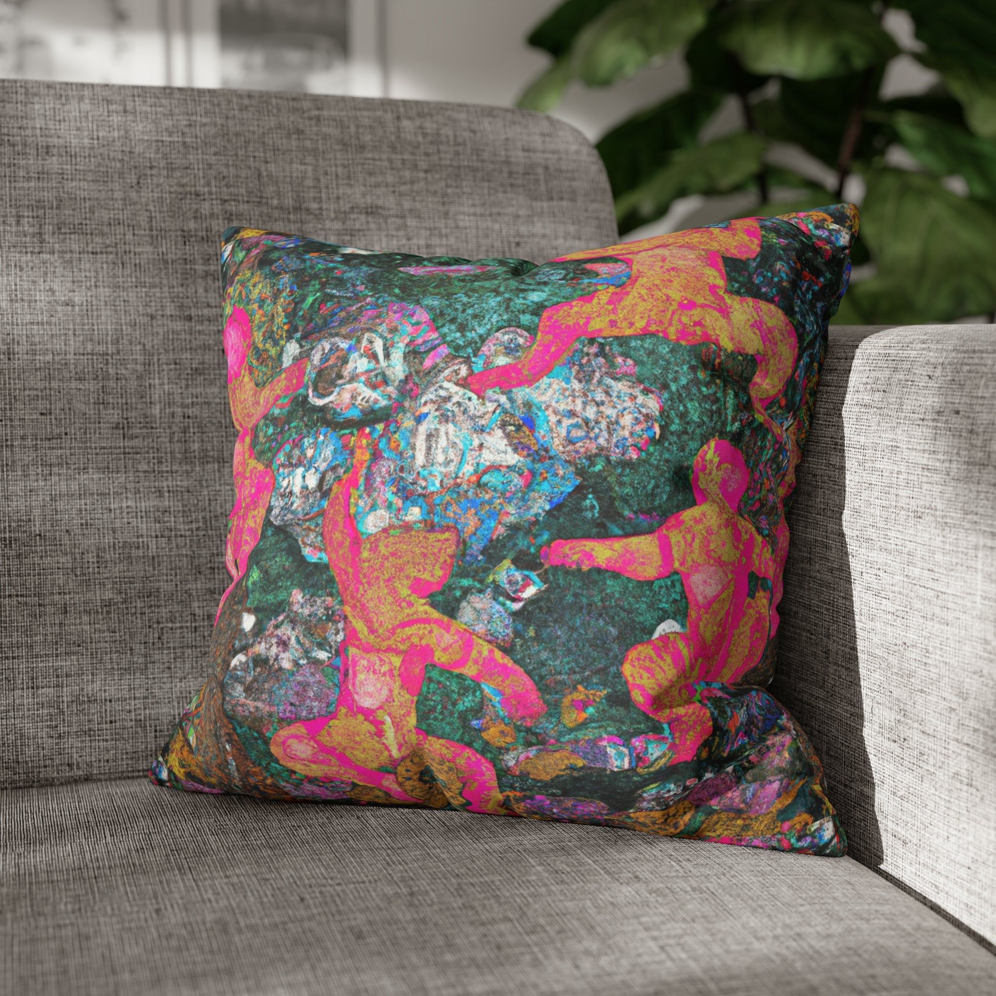 Cezanne's Dancing Bears Micro Suede Pillow Case