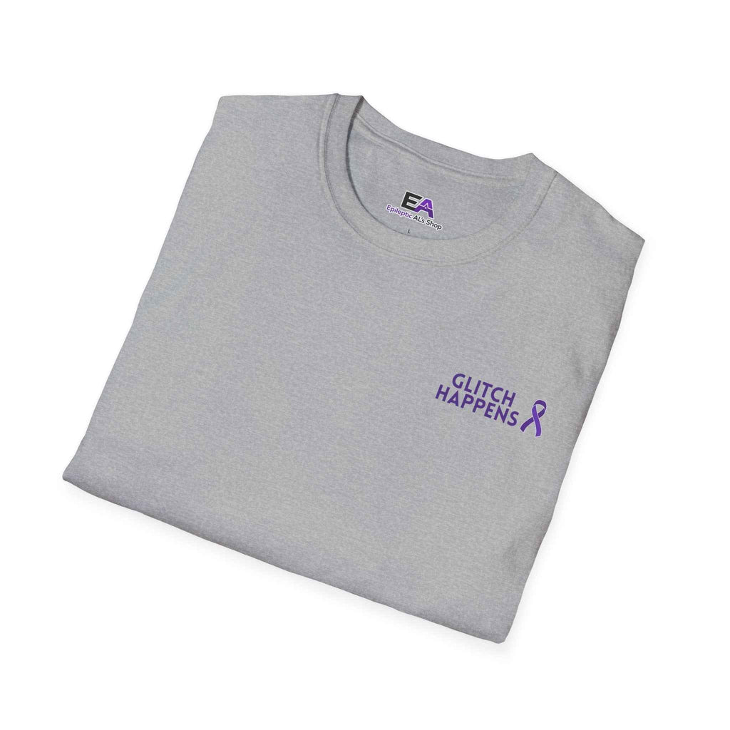 Glitch Happens Tee – Minimalist Seizure First Aid Shirt