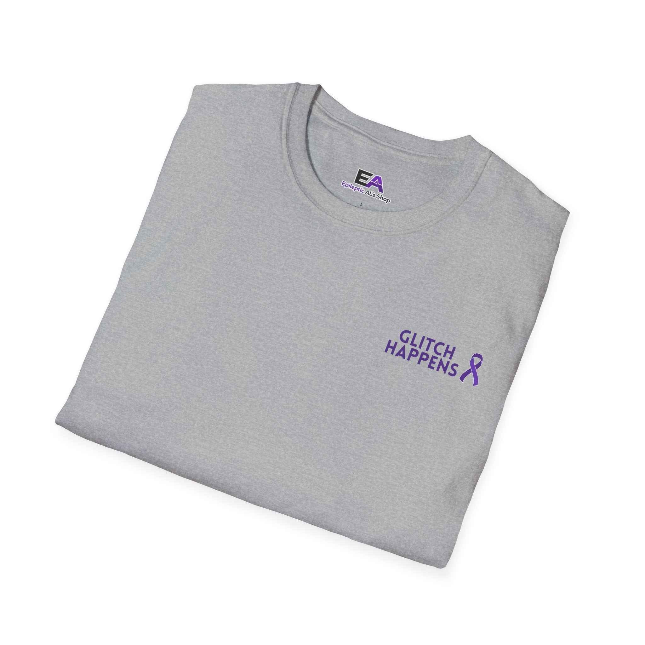 Glitch Happens Tee – Minimalist Seizure First Aid Shirt