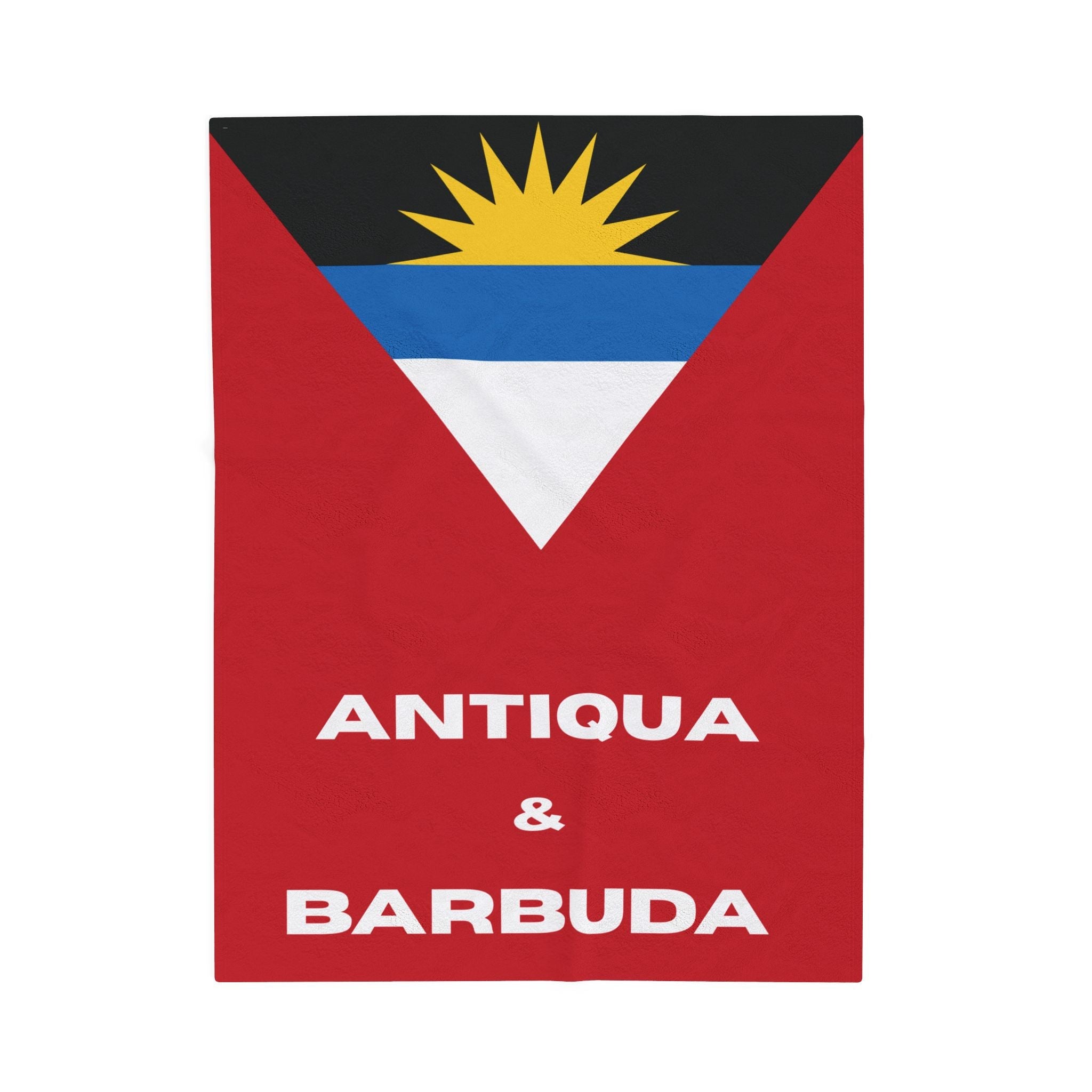 Antigua Barbuda Flag Velveteen Plush Blanket