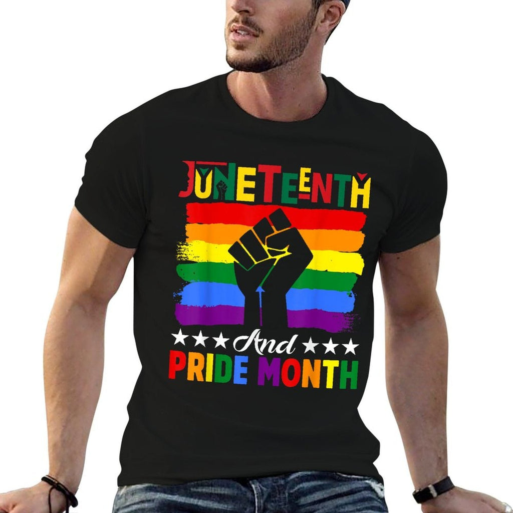 Celebrate Juneteenth And Pride Month Fist African Men Women  Affordable Price T-Shirt