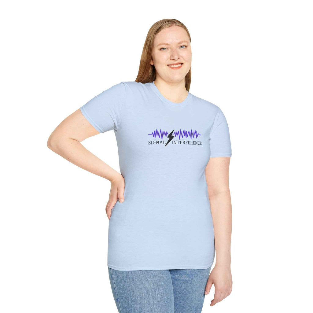 Signal Interference Tee — Quiet Static, Visible Spark