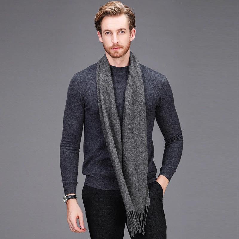 Men's Solid Color Scarf