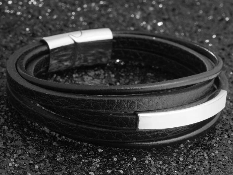 Faux Leather Bracelets For Men