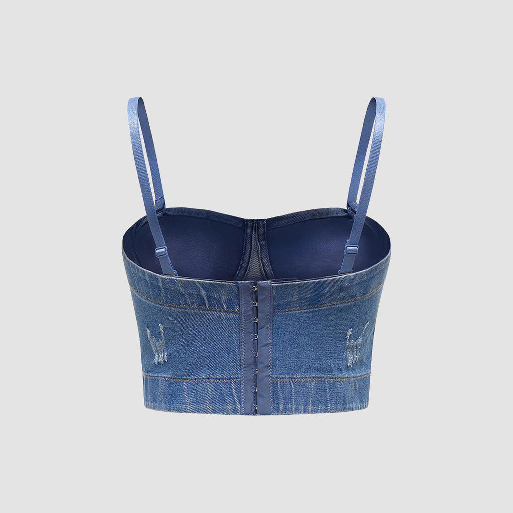 Women's Fitted Sexy Backless Inner Wear Bralette Outerwear