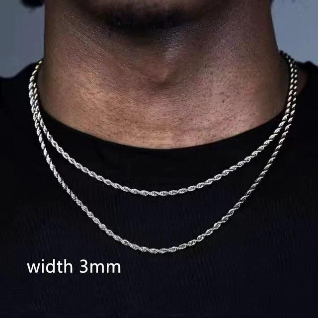Men's Luxury Elegant Gold Color Chain Necklace