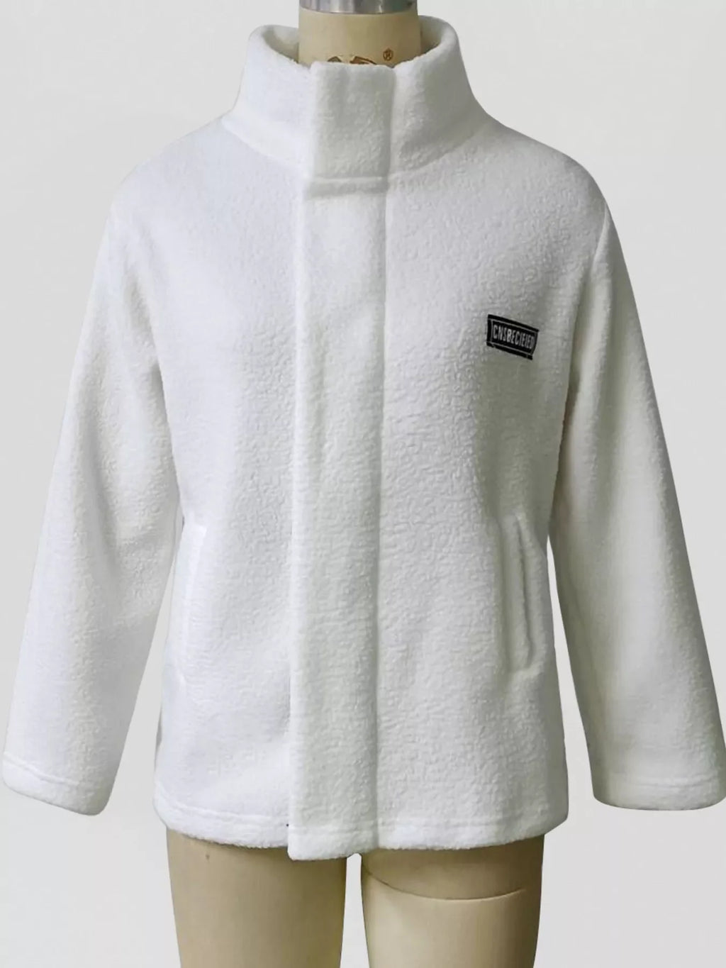 Women's Sherpa Fleece Zip Up Jacket Oversized Winter Outerwear