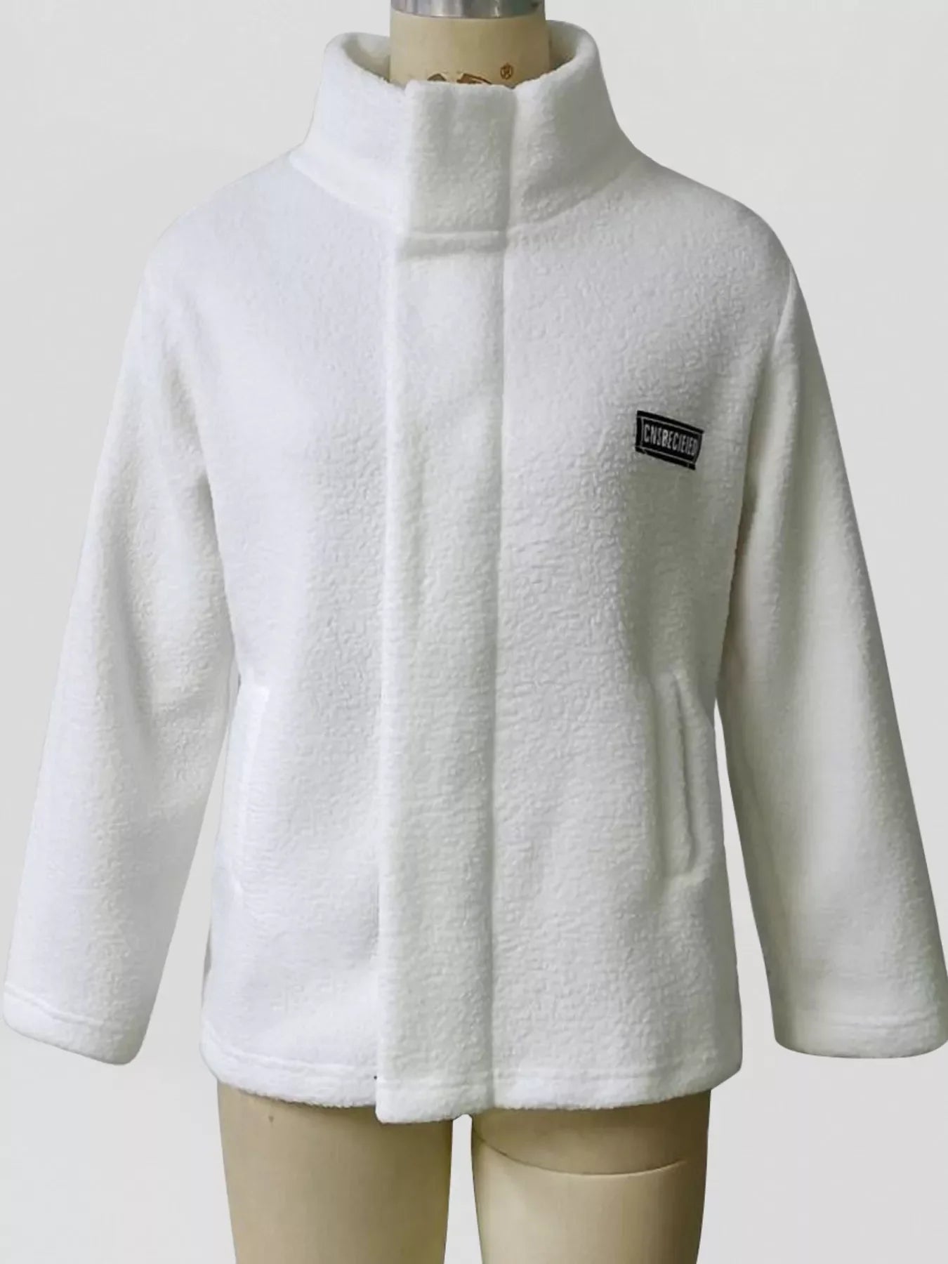 Women's Sherpa Fleece Zip Up Jacket Oversized Winter Outerwear