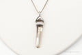 Vintage Large Smoky Topaz Sterling Silver Necklace