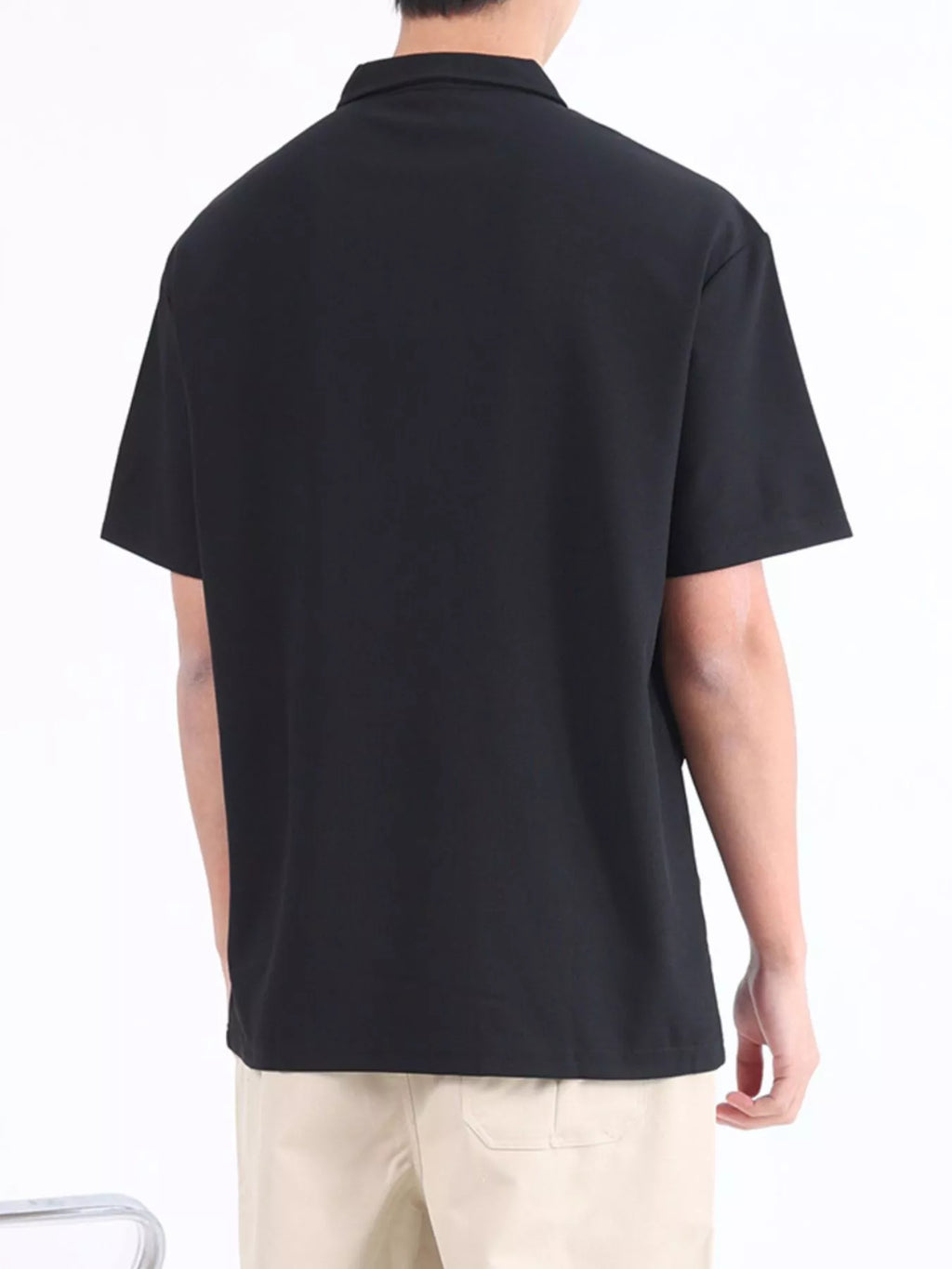Men's Plus Size Button Detail Short Sleeve Polo