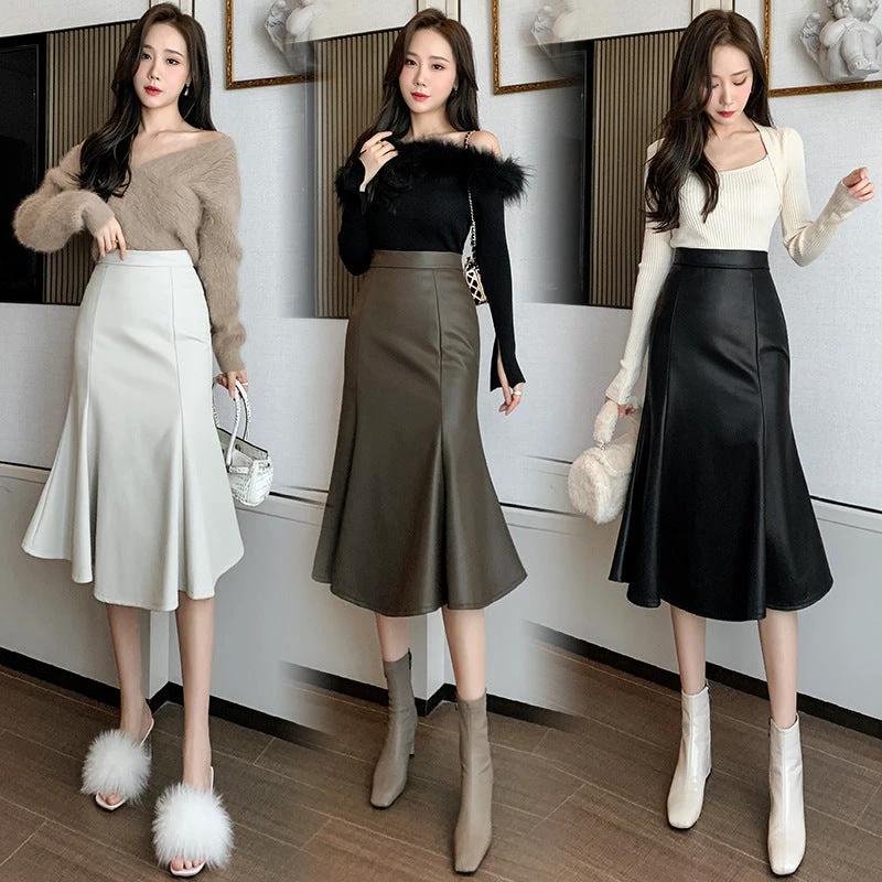 Fishtail Spandex Skirt For Women High Waist Petite Slimming