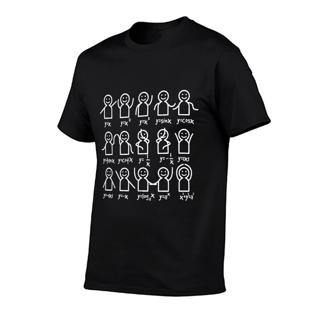 Algebra Dance Funny Graph Figures Math Equation  Graphic-printed T-Shirt