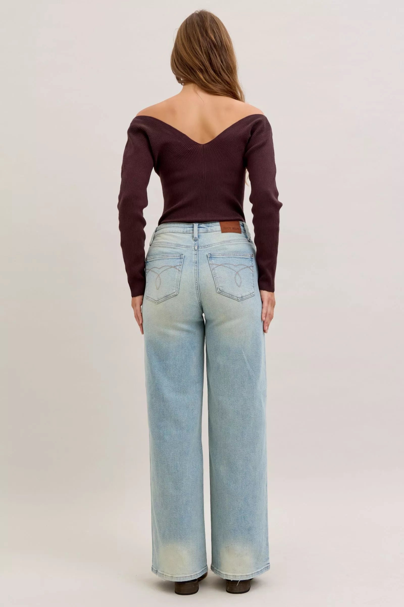 Judy Blue High Waist Jeans For Women With Flattering Column Straight Fit Versatile Everyday Wear