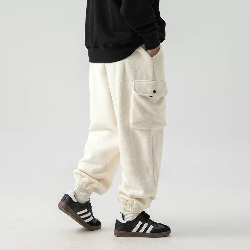 Men's Polar Fleece Loose Sports Workwear Sweatpants