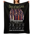 Days Of Our Lives 57Th Anniversary Throw Blanket