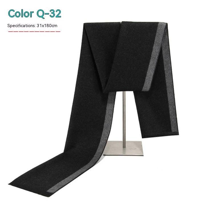 Men's Striped Winter Warm Artificial Cashmere Scarf For Men