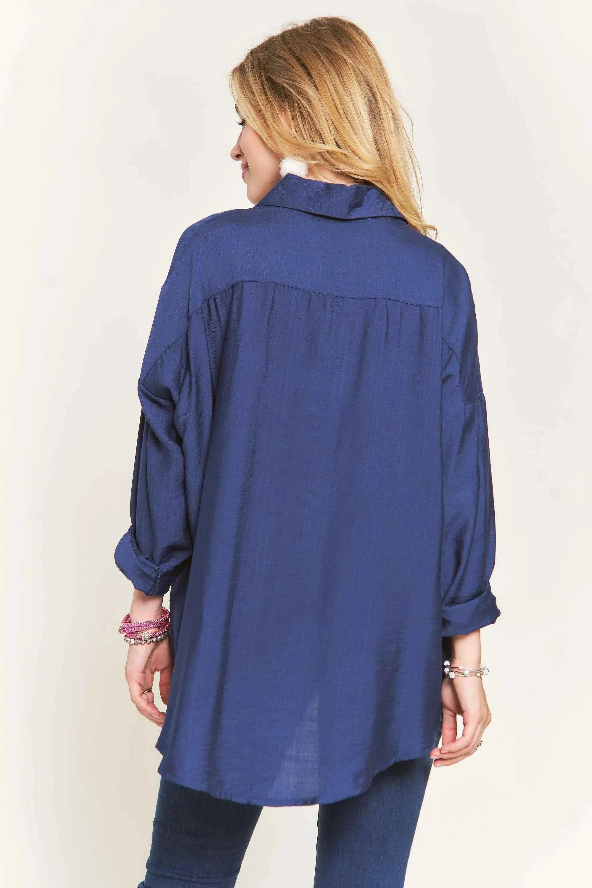 ADORA Button Down Linen Women's Blouse